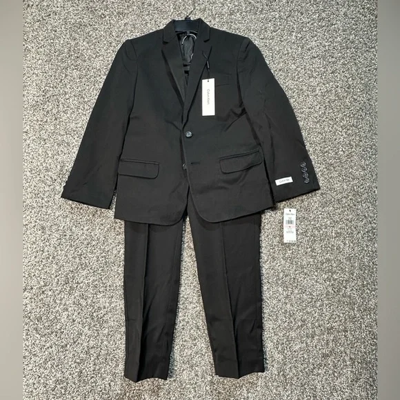 NWT Calvin Klein Boys' 2-Piece Formal Suit Set Size 10 Husky - Picture 4 of 7